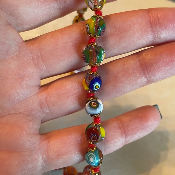 Vintage Murano Venetian Glass Beaded Necklace - Picture 3 of 8
